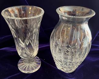 Lead crystal vases