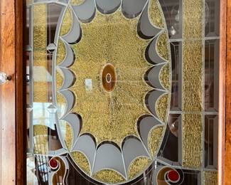 Stained glass panel detail
