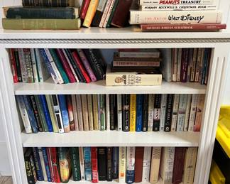 White painted bookcase