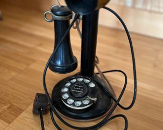 Early 20th century candlestick parlor telephone