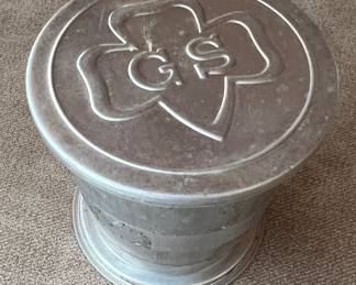 Vintage Girl Scout collapsible tin cup