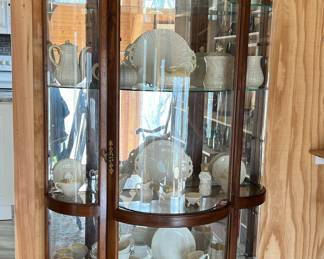 Scalloped 6' tall curio