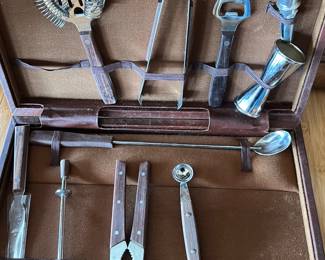 Vintage bar set (pieces missing)