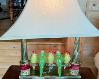 Wildwood Budgies table lamp