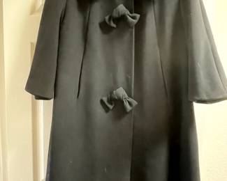 Neiman Marcus - black coat, so Audry!