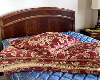Queen bedroom suite -  bed, 2 night stands, 2 dressers, tv armoir
