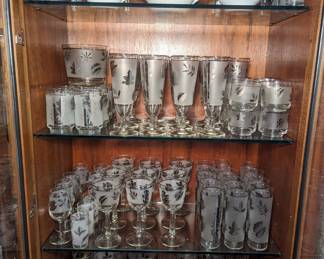 Silver Leaf Glassware