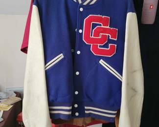 HS varsity jacket with letters