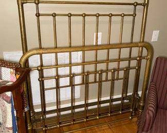 Antique Whitcomb Metallic Bedstead Brass Bed