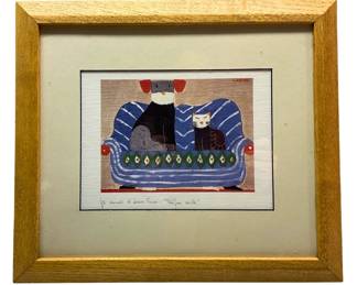 Pacifica Societa Art Lithograph Italy By Laura Fiume - 13x15