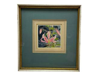 Small Floral By Elnar M Larson 10.5x11.5