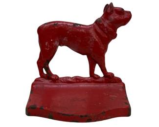 Red Iron Bulldog Bookend ( B&H)