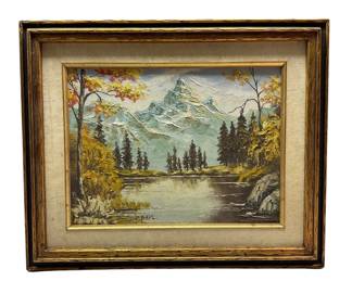 Framed Painting Signed By P. Pavl 22x18