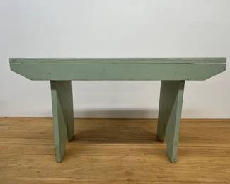 Small Distressed Painted Bench