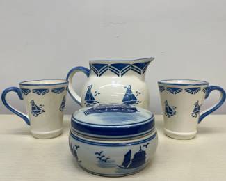 Lot Of Nautical Ship Pottery