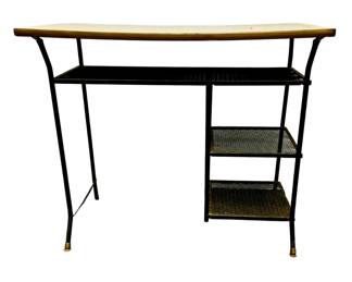 Vintage Wrought Iron Formica Top Desk