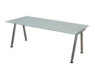 IKEA Galant Glass Top Desk