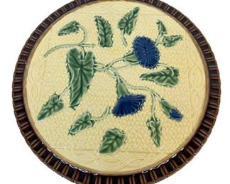 Bordallo Pinheiro Majolica Style Cake Stand