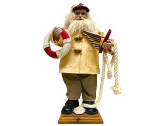 Sea Captain Santa Figure 18" Tall