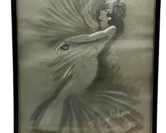 Art Sketch Signed By Foster A. Bernard -25x19