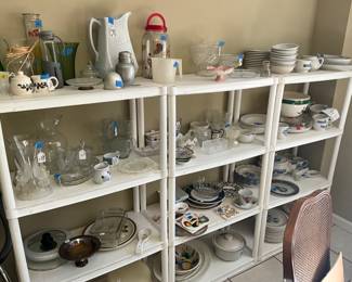 Vintage china, crystal