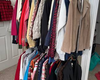 And then there are clothes.. all sizes. Small medium and larges, some xxl