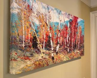 Fabulous canvas artwork, some original.