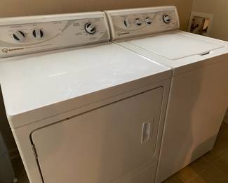 Speed Queen Washer and Gas Dryer, heavy duty, super capacity plus, stainless steel