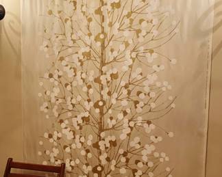 Wall Hanging by Marimekko made in Finland, fabric Lumimaraja