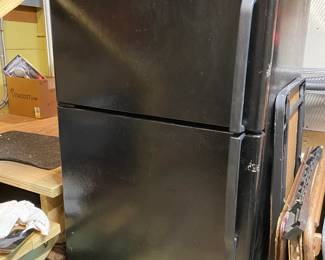 Garage GE Fridge with ready to install ice maker