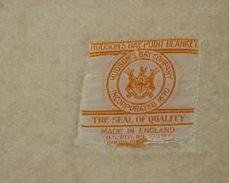 1920s Pendleton Glacier Park 4 Point Wool Blanket Hudson Bay Type VTG  68"x 84"