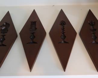 MCM Burwood Chess Pieces Wall Art