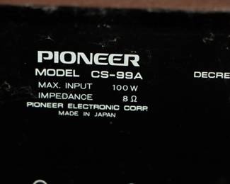 (4) Each - Pioneer CS-99A Speakers 