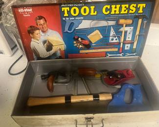 Vintage child’s tool kit