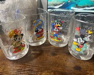 Walt Disney collectible glasses