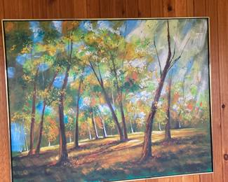 Oil Painting of Woods by Ricco