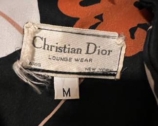Christian Dior Lounge Wear - Floral Robe - Size Medium
