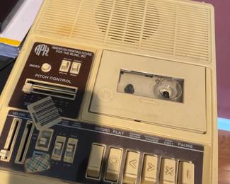 American Printing House Variable Speed Cassette Deck Tape Recorder - 5198A
