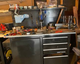 Craftsman Workbench with Drawers and Door