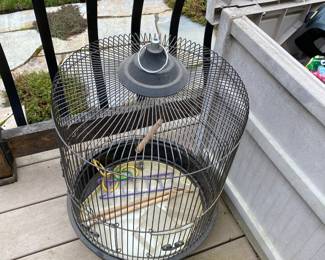 Black Hanging Bird Cage