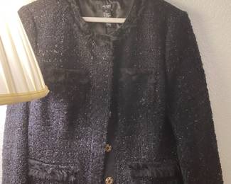 Alfani Black Tweed Blazer/Jacket - Size 8P