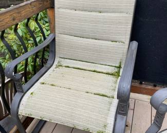 Outdoor Patio Bench and Chair