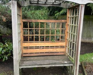 Wooden Garden Arbor