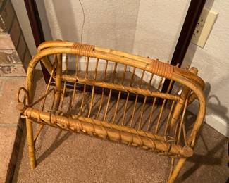 Bamboo Magazine Rack