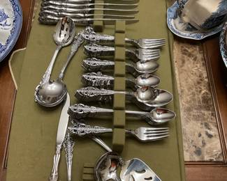 Stainless flatware.