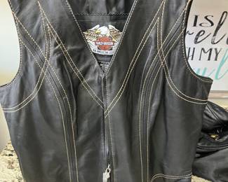 Really nice Harley Davidson leather vest.