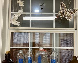 Promised Land Milk glass containers - mint condition