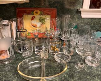 Misc. glassware