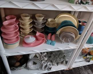 Vintage dishes, Christmas dishes