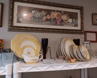 Gold  vintage wheat china